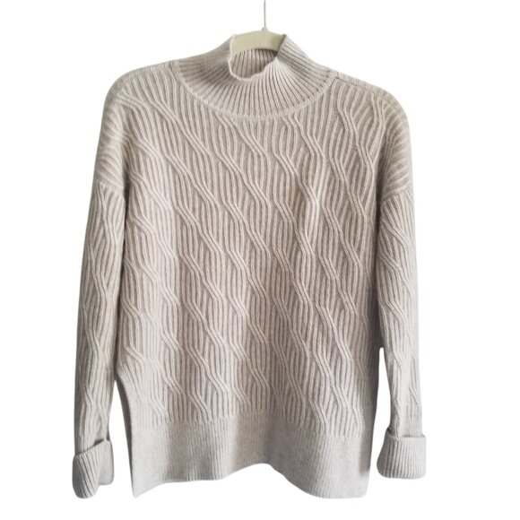 Club Monaco Wool Silk Women's Brown Oversized Sweater Sz XXS - Picture 1 of 5